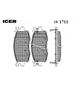ICER 181711 Комплект тормозных колодок, диско