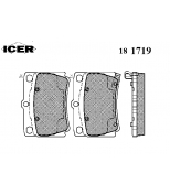 ICER 181719 Комплект тормозных колодок, диско