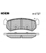 ICER - 181727 - Комплект тормозных колодок, диско