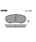 ICER 181747 Комплект тормозных колодок, диско