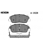ICER - 181828 - Комплект тормозных колодок, диско