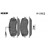ICER - 181912 - К-т колодки cit c8 2.0hdi/2.2hdi/fiat ulisse 2.2d/jtd/pgt 807 2.2hdi 06- пер
