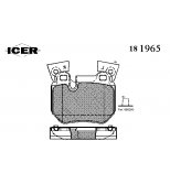 ICER - 181965 - Колодки дисковые задние