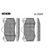 ICER - 182009 - 182009000300001 Тормозные колодки дисковые