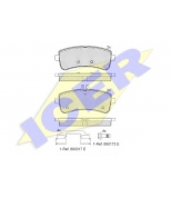 ICER - 182145 - Колодки дисковые задние