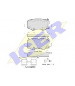 ICER - 182176203 - Колодки тормозные дисковые ICER