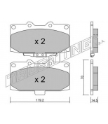 TRUSTING - 4280 - Комплект тормозных колодок, диско
