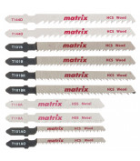MATRIX 78247 Набор полотен для электролобзика универсальный, 10 шт, T-SET1003. MATRIX