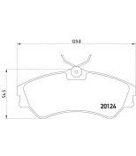 TEXTAR - 2012401 - Колодки торм. VW T4 91-96 14 передние к-т #