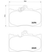 TEXTAR - 2032501 - Тормозные колодки пер.диск.Lexus GS 430,450h