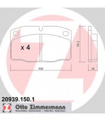 ZIMMERMANN - 209391501 - Комплект тормозных колодок, диско