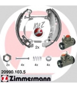 ZIMMERMANN - 209901035 - Комплект тормозных колодок