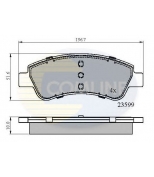 COMLINE - CBP01525 - Колодки пер cit berlingo/c2/c3/c4/xsara/pgt 1007/206/207/307 96-