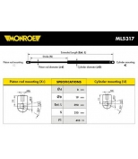 MONROE - ML5317 - Амортизатор Капота/Багажника