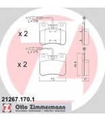 ZIMMERMANN - 212671701 - Тормозные колодки