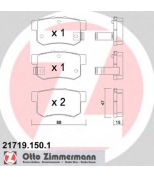 ZIMMERMANN 217191501 Комплект тормозных колодок, диско