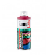KUDO KU03005R Краска универсальная RAL 3005 для металлочерепицы винно-красный KUDO 520 мл