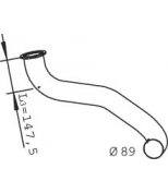 DINEX - 22137 - Труба глушителя приемная · daf lf55