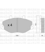 METELLI - 2201950 - Колодки тормозные передние к-кт FORD TRANSIT 91-95 колёса R15