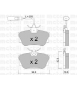 METELLI - 2203462 - Колодки тормозные задние дисковые к-кт FORD GALAXY / VW SHARAN