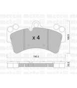 METELLI - 2206540 - Колодки тормозные передние к-кт