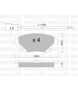 METELLI - 2206810 - Колодки тормозные задние дисковые к-кт FORD TRANSIT 06> с 2008 г