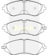 BRECK-LUMAG - 232340070110 - 23234 00 701 10 колодки дисковые передние! Daewoo Nubira/Evanda,Chevrolet Lacetti/Epica 1.5-2.0 95>