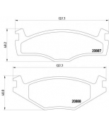 MINTEX - MDB1267 - Колодки торм.диск.пер.VW Golf  l,ll/Passat  73-91