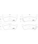 MINTEX - MDB2091 - Колодки торм.зад. MB W163 ML230, 270CDI, 320, 420