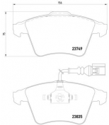 MINTEX - MDB2745 - Колодки торм.диск.пер.VW Touareg 3.0-6.0V6/V10/V12