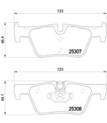 MINTEX - MDB3215 - Колодки тормозные задние дисковые к-кт BMW 1-СЕРИЯ (F20,F21) 3-СЕРИЯ (F30,F31)