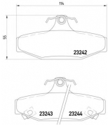 TEXTAR - 2324201 - Колодки тормозные дисковые задн DAEWOO: KORANDO 99-, KORANDO Cabrio 99-, MUSSO 99-, REXTON 02-,  SSANGYONG: KORANDO 96-, KORANDO Cabrio 97-, MUSSO 95-, MUSSO SPORTS 04-, RE