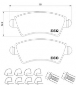 TEXTAR - 2333201 - Колодки торм. PEUGEOT 206 передние к-т #