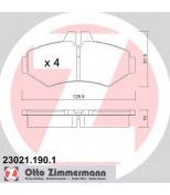 ZIMMERMANN - 230211901 - Комплект тормозных колодок, диско