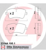 ZIMMERMANN - 231441951 - Комплект тормозных колодок, диско