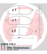ZIMMERMANN 239701701 Комплект тормозных колодок, диско