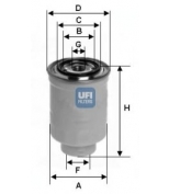 UFI - 2439200 - Фильтр топливный