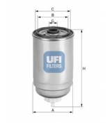 UFI - 2440100 - Фильтр топливный ford tranzit 2 5td 97-