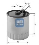 UFI 2442900 Фильтр топливный
