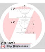 ZIMMERMANN - 241612001 - Колодки тормозные BMW