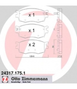 ZIMMERMANN - 243171751 - Колодки тормозные Hyundai