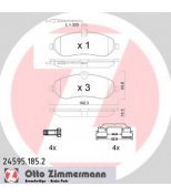 ZIMMERMANN - 245951852 - Колодки тормозные дисковые PSA, Fiat incl. accessory JUMPY, SCUDO, EXPERT