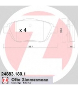 ZIMMERMANN - 248831801 - Колодки тормозные дисковые citroen