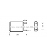 AVA - MZ6123 - Радиатор отопителя mazda: 626 iii (gd) 1.8/2.0/2.0 12v/2.0 16v/2.2 12v 87 - 92   626 iii hatchback ...