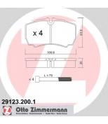 ZIMMERMANN - 291232001 - Гальмiвнi колодки дисковi