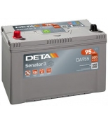 DETA - DA955 - Аккумулятор DETA SENATOR3 CARBON BOOST 12V 95AH 800A ETN 1(L+) Korean B1 306x173x222mm 23.6kg
