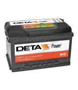 DETA - DB712 - Аккумулятор deta power 12 v 71 ah 670 a etn 0(r+)