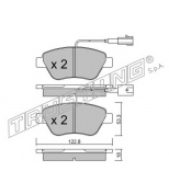 TRUSTING - 3303 - К-т дисков. тормоз. колодок Fiat Punto Evo 1.2i, 1