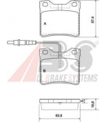 ABS - 37009 - Комплект тормозных колодок, диско