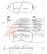 ABS - 37169 - Комплект тормозных колодок, диско
